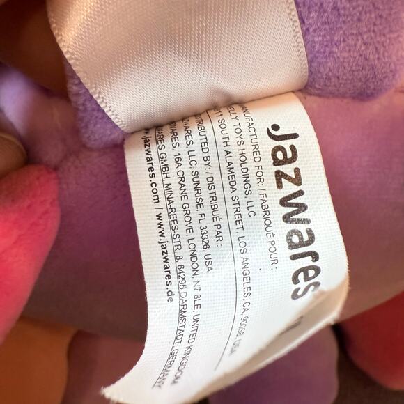 Squishmallow Jazwares Beula Purple Octopus Jellyfish 8" Soft Plush - Picture 6 of 8